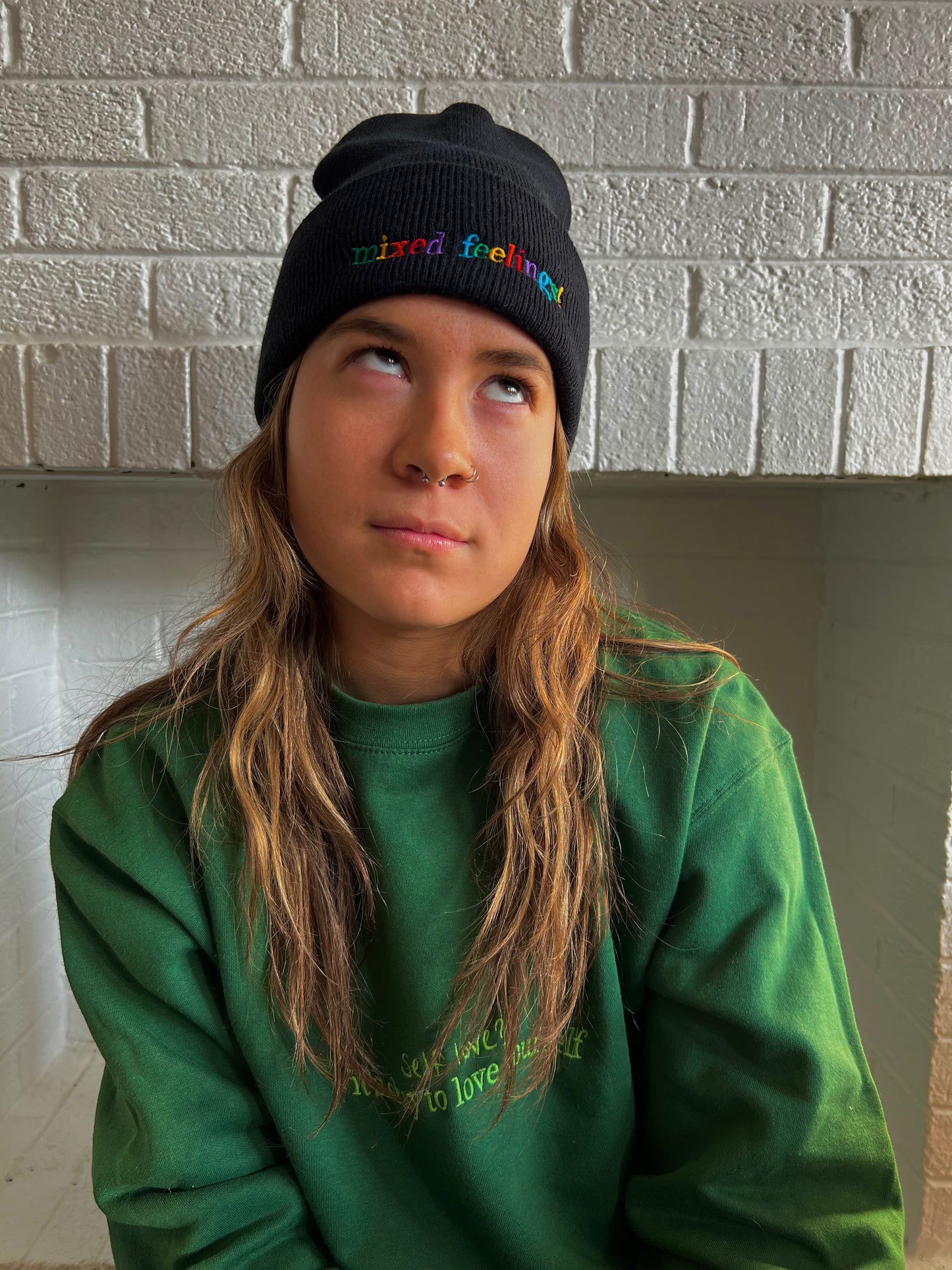 rainbow of emotions beanie