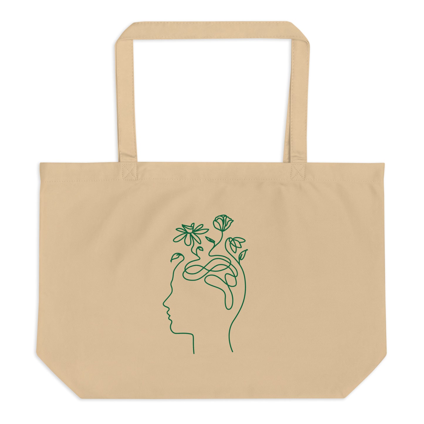 large organic mixed feelings tote bag