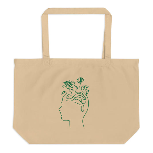 large organic mixed feelings tote bag